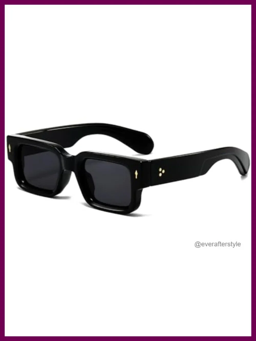 Thick Frame Square Sunglasses Women Men Chunky Rectangle Shades UV400